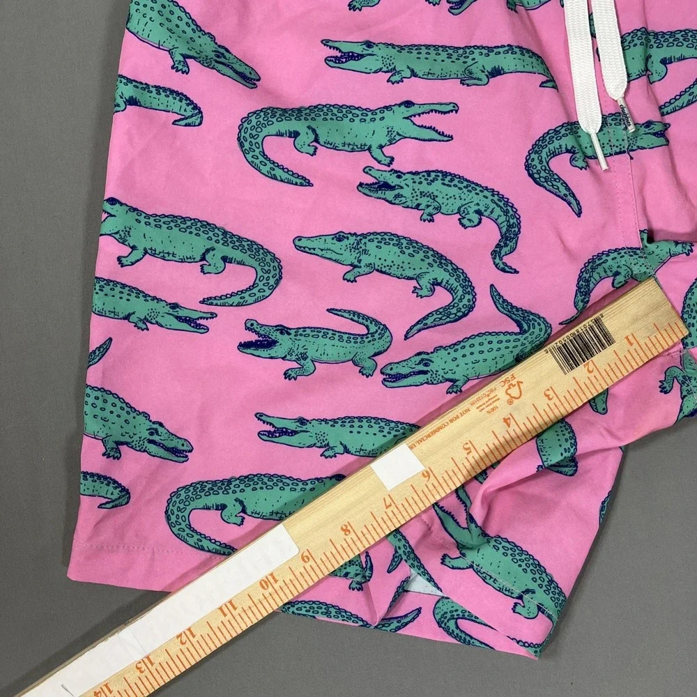 Chubbies Mens Glades Gators Swim Trunks Pink Shorts XL‎
